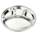 Stainless Steel Compartment Plate 28 CM 304 FOOD GRADE.