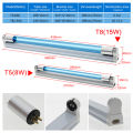 T5 / T8 ozone anti-virus UVC bulb quartz tube 8W 15W ultraviolet germicidal lamp germicidal lamp anti-virus dust mite ultraviolet germicidal lamp. 