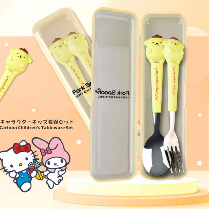 Kawaii%20Fork%20Spoon%20Set%20Cartoon%20Stainless%20Steel%20Tableware%20Cinnamoroll%20Kuromi%20Melody%20Pompompurin%20Pochacco%20Cute%20Lunch%20Spoons%20-%20Image%205