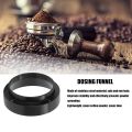 Espresso Dosing Funnel, Magnetic Ring Coffee Machine Accessories Brewing Coffee Tamper Powder Tool.