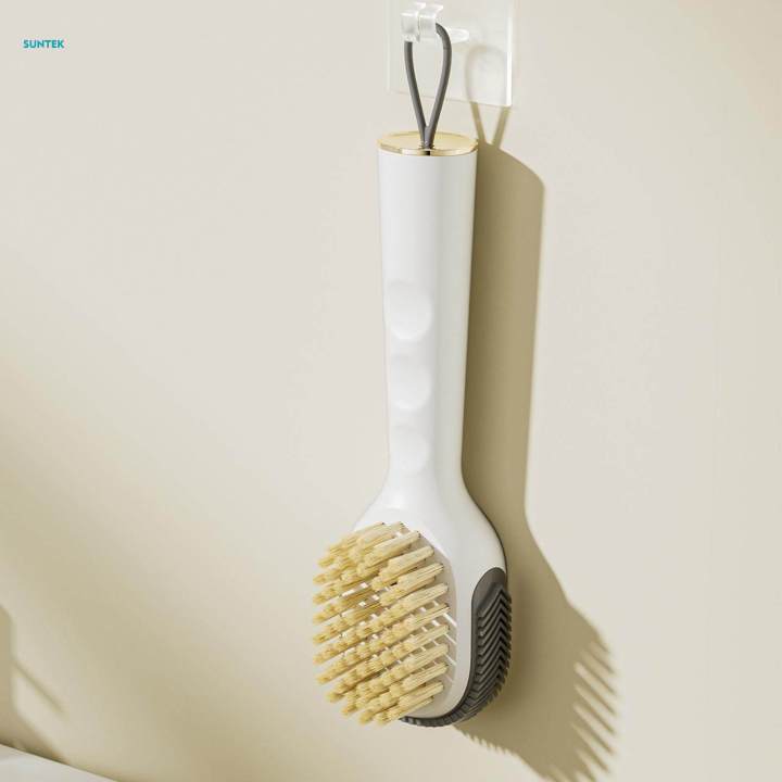 Household Cleaning Brush Automatic Liquid Addition Multipurpose Scrubbing Brush for Laundry Kitchen
