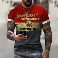 Castrol Men's T-Shirt 3D Graphics Texaco Car Oil Pullover Fashion Summer Casual Top Sweatshirt Men's Clothing Harajuku T-Shir. 