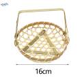Woven Basket Multipurpose with Handle Bamboo Basket for Wedding Picnic Party M.