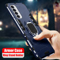 For OPPO Reno4 Pro / OPPO Reno 4 Pro Back Cover Grade Shockproof Armor Metal Ring Stand Holder Magnetic Car Mount Hard Phone Case.