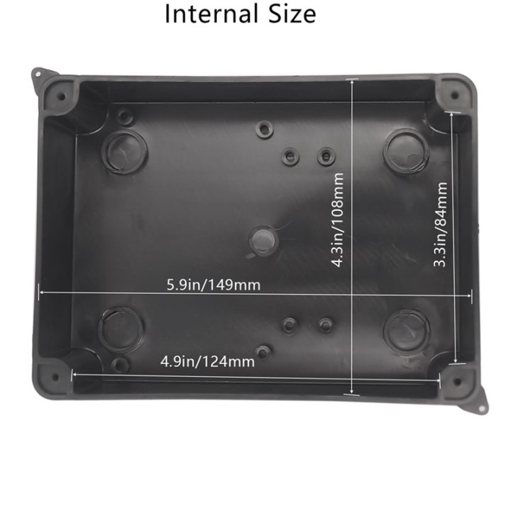 Electrical%20Box,%20Outdoor%20Waterproof%20Box%20IP65%20Junction%20Box%20Black%20-%20Image%203