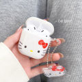 White Hello Kitty Cat Cinnamoroll AirPods 3 Case Apple AirPods 2 Cases Cover AirPods Pro 2 Cute Case iPhone Earphone Accessories.
