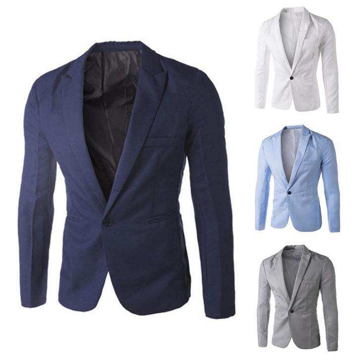 Autumn Men's Blazer Suit 8 colors male Blazer Suits business Jackets Coat Fashionable white/black/grey M-3XXXL Wearhouse
