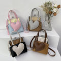Art girl foreign style single new small fresh text personality love bag summer 2024 shoulder crossbody clip small square bag. 