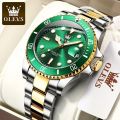 OLEVS 5885 Business Waterproof Watches for Men Quartz High Quality Stainless Steel Strap Men Wristwatch Luminous Calendar.