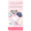 5-In-1 Book Cover Guide Stainless Steel Metal Bookbinding Cover Tool for Scribe Marking Album Notebook Gauge Ruler Durable Easy Install Easy to Use.