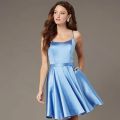 Women Satin Evening Dress.