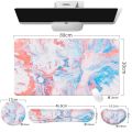 Mouse pad super large dirt resistant wholesale popular cross-border foreign trade abstract texture contour table mat line game set. 