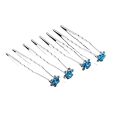 10PCS Girls Flower Hairpins Bridal Wedding Crystal Diamante U-shaped Rose Flower Hair Pin Hair Clip Hairstyle Jewelry For Sell. 