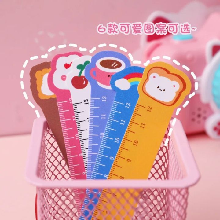 5pcs%20Cartoon%20Pet%20Straight%20Ruler%20Bookmarks%20Painting%2012cm%20Scale%20Ruler%20Bendable%20Learn%20Kawaii%20Stationery%20Office%20School%20Supplies%20-%20Image%202