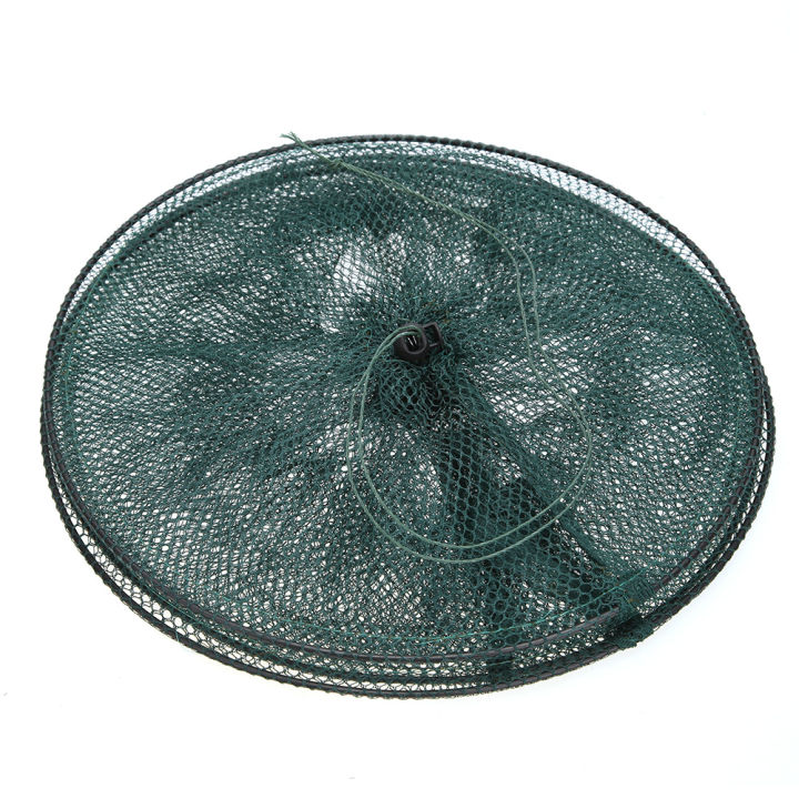 Fishing Net Foldable Fishing Trap Network 2 Layers Fish Shrimp Mesh Cage Portable Nylon Waterproof Quick Dry Fishing Accessory
