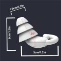 Soundproof Earplugs Three Layer Silicone Earplugs Waterproof Swimming Ear Plugs Sleep Noise Reduction Comfortable Easy to Use D. 