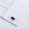 Quality Men's Classic French Cuff Formal Party Wedding Dress Shirts White Long Sleeve No Pocket Tuxedo Male Shirt with Cufflinks. 