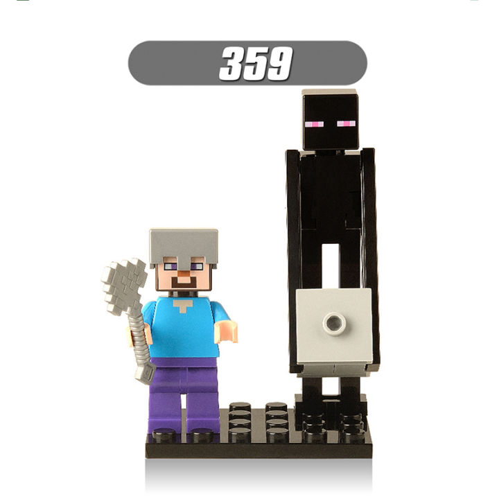 8pcs/set%20Minecraft%20Figures%20Building%20Steve%20Alex%20Wither%20skeleton%20Zombie%20Blocks%20Bricks%20For%20Children%20Gift%20Toys%20X0127%20-%20Image%204