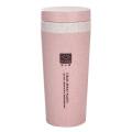 JEAYE Plastic Portable Environmental Double-Layer Coffee Cup Leak-proof Thermal Mug Thermos Bottle Tea Water Bottle Travel Mug.