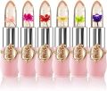 1pcs/ 6pcs emaymei Transparent Jelly Change Lipstick Waterproof Crystal Jelly Lipstick with Flower Inside | 3.8gm 6 Shades Available.