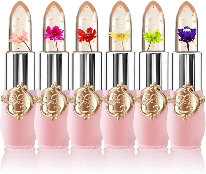 1pcs/%206pcs%20emaymei%20Transparent%20Jelly%20Change%20Lipstick%20Waterproof%20Crystal%20Jelly%20Lipstick%20with%20Flower%20Inside%20%7C%203.8gm%206%20Shades%20Available%20-%20Image%205