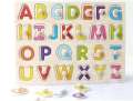ABC Puzzle Digital Wooden Toys Early Learning Jigsaw Letter Alphabet Number Puzzle Preschool Educational Baby.