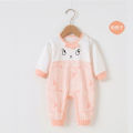Spring and Autumn Baby Clothes Full Moon Men and Women Baby Jumpsuits0-6Newborn Rompers Outwear1Year-Old Coat. 