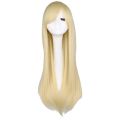 QQXCAIW Long Straight Cosplay Wig Women Costume Party Black Red Ombre Heat Resistant Synthetic Hair Wigs. 