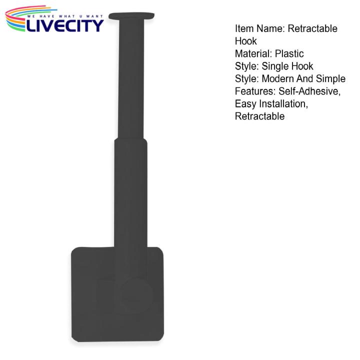 Hair%20Tie%20Organizer%20for%20Hats%20Self-adhesive%20Retractable%20Hooks%20for%20Bathroom%20Hat%20Organization%20Easy%20Installation%20Wall%20Hanger%20with%20Trace%20Stickers%20Retractable%20Hook%20for%20Baseball%20Hat%20-%20Image%204