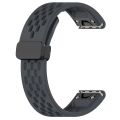 20mm Folding Buckle Hole Silicone Watch Band For Garmin Fenix 7S Solar. 