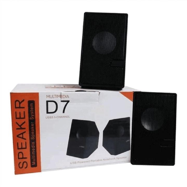 D7 Speaker - Multimedia Speaker Mini USB - Speaker - D7  Sound box Speaker - Portable Table