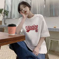 Summer New 100% Cotton Short Sleeve T T-shirt Female Student Korean Style Loose ins Women's Fashionable Mid-Length Half-Sleeve Top.