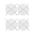 4 x Metal Wire Finger Guard Grill for 120 x 120mm Computer Case Fan.