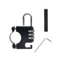 Universal Handlebar Fixed Anti-theft E-Bike Motorcycle Scooter Electric Bicycle Security Helmet Password Lock Cycling Supplies. 
