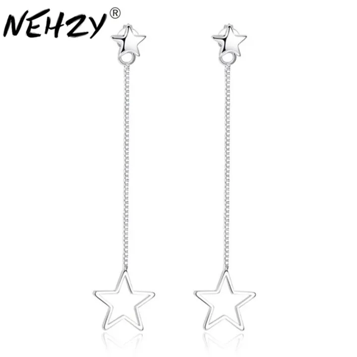 woman%20%20Jewellery%20earrings%20female%20star%20hanging%20in%20the%20long%20paragraph%20earrings%20-%20Image%202