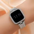 Luxury Stylish Touch Screen Diamond Watch For Ladies.