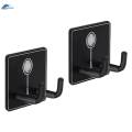 2x Wall Mounted Racket Rack Portable Wall Hook Metal Badminton Racket Hook.