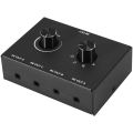 4 Port Audio Switch 3.5mm Audio Switcher Stereo Aux Audio Selector 4 Input 1output/1input 4 Output Audio Switcher Box.