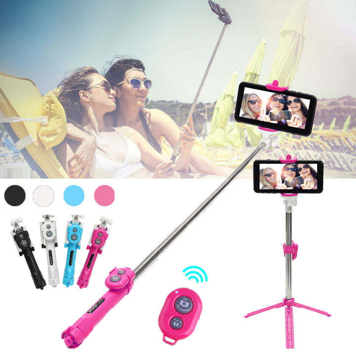 Popular Expandable wireless Bluetooth shutter selfie stand