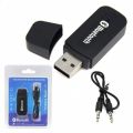USB Wireless Bluetooth 3.5mm Jack Stereo Music Receiver Adapter for Car & Speaker. 