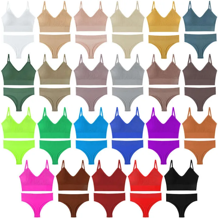 French%20for%20women%20with%20no%20steel%20ring%20gathered%20bra,%20thin%20and%20sexy%20back,%20triangular%20cup%20sports%20bra%20two-piece%20set%20-%20Image%202