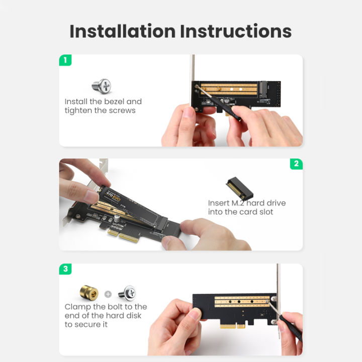 UGREEN%20PCIE%20to%20M2%20Adapter%20NVMe%20M.2%20PCI%20Express%20Adapter%2032Gbps%20PCI-E%20Card%20x4/8/16%20M&B%20Key%20SSD%20Computer%20Expansion%20Cards%20-%20Image%203