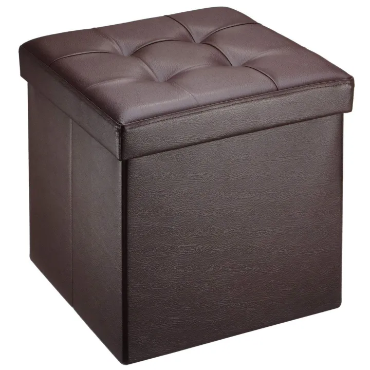 Square%20Shape%20PU%20Leather%20Rest%20Stool%2014"14"14"%20Brown%20-%20Image%203