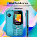 Smile M100Leo Dual SIM 1100mAH Feature Phone Display-1.77 Camera-VGA Big Torch Light Wireless FM Radio.