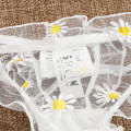 Mesh Lingerie Bra Set Women Lace Underwear Bowknot Strapless Bra Thong Set Sleepwear Lingerie Seamless Panties. 