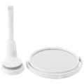 Modern Drill-Free Bathroom Mirror 2 Side Makeup Vanity Shave Mirrors Wall Suction Folding Arm Extend Round Bath Accessories.