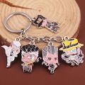 Anime JoJos Bizarre Adventur Keychain Kujo Jotaro Kira Yoshikage Jonathan Joseph Giorno Giovanna Figure Key Chain Props Jewelry. 
