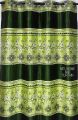 Curtain Porda Synthetic Curtains Indian Porda Window Protector 45*80 Inch Standard Size Green Art Flower 4 Kuchi Curtain - Porda.