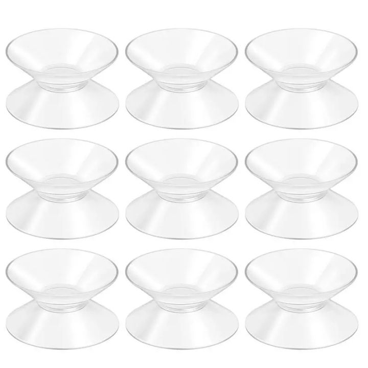[Featured] 1Pc Transparent Thicken PVC Double Sided Round Vacuum Table Suction Cups/Household Lightweight Non-slip Glass Sucker Pads Without Trace