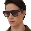 Oversized Sunglasses for Women Men Square Flat Top Big Sunglasses Male Luxury Brand Designer Trendy Shades Vintage Oculos De Sol. 